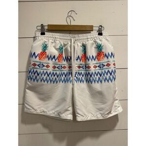 Chubbies Men's Pineapple Aztec Swim Trunks 7" Large